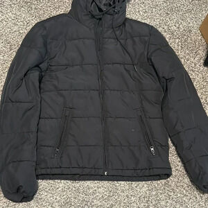 Men's Black Puffer Jacket